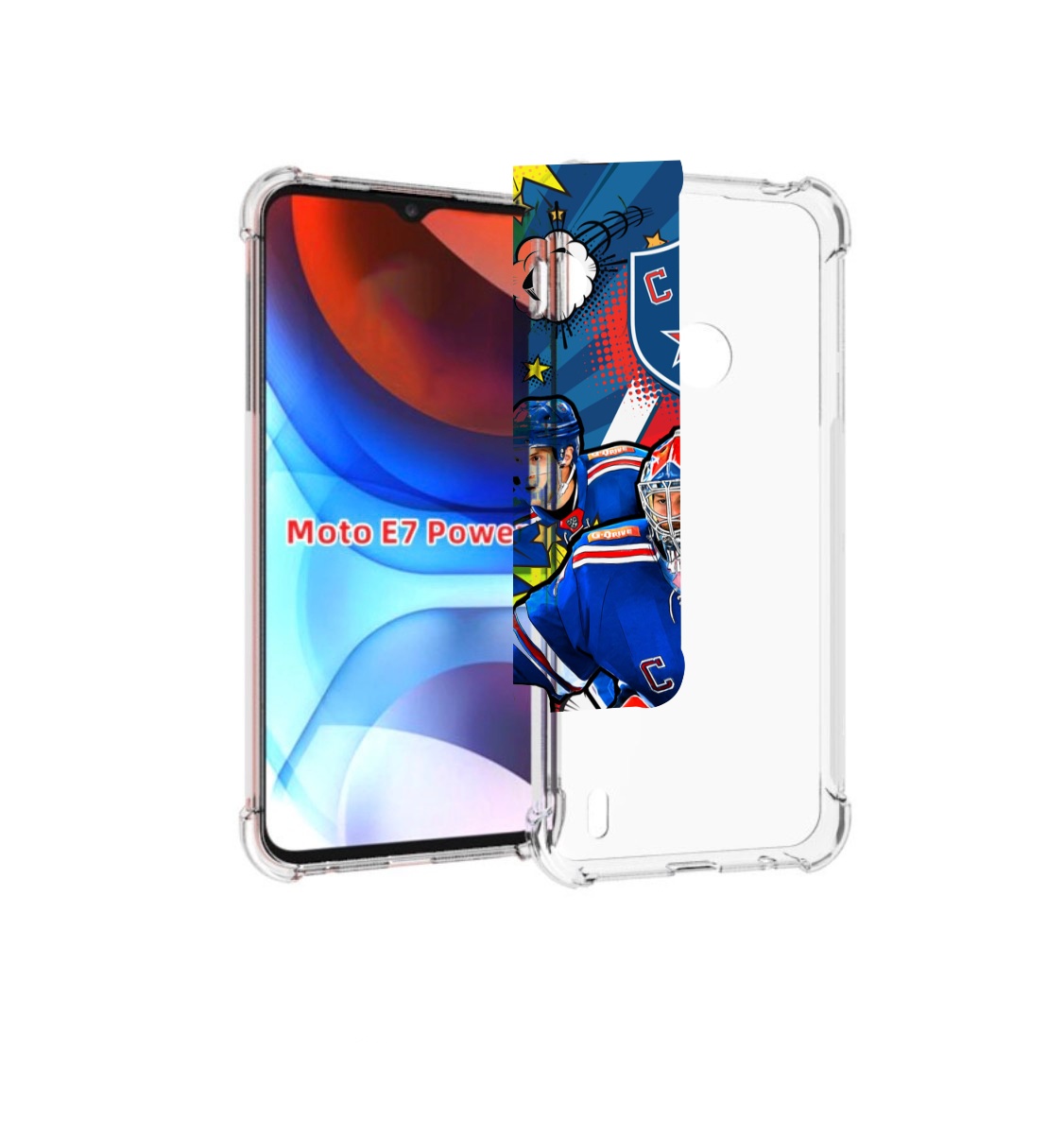 

Чехол MyPads хк ска спб мужской для Motorola Moto E7 Power, Прозрачный, Tocco