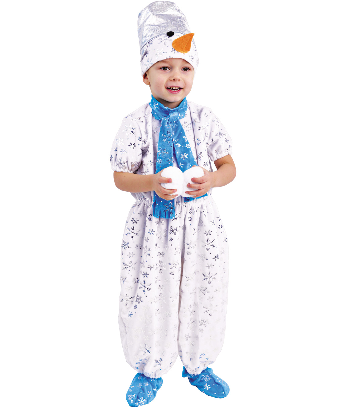 Карнавальный костюм Batik 916 к-17 Снеговик, белый, 104
