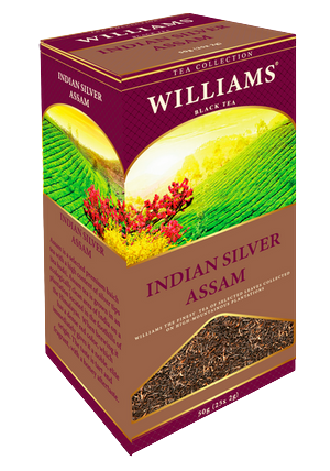 

Чай черный Williams Indian Silver Assam в пакетиках 2 г х 25 шт