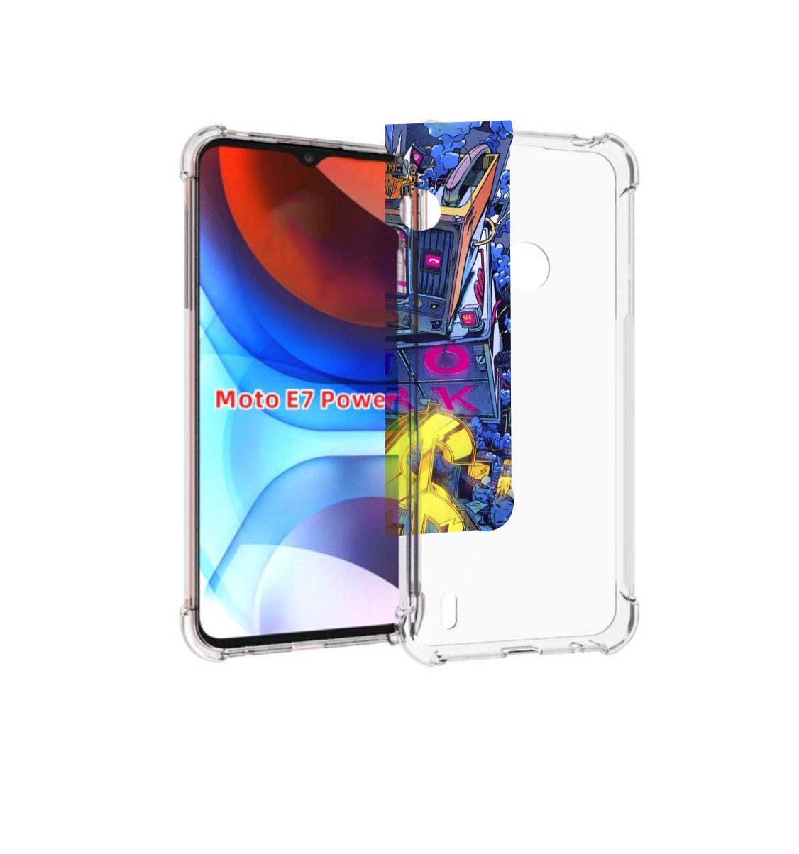 

Чехол MyPads футуристичная картинка для Motorola Moto E7 Power, Прозрачный, Tocco