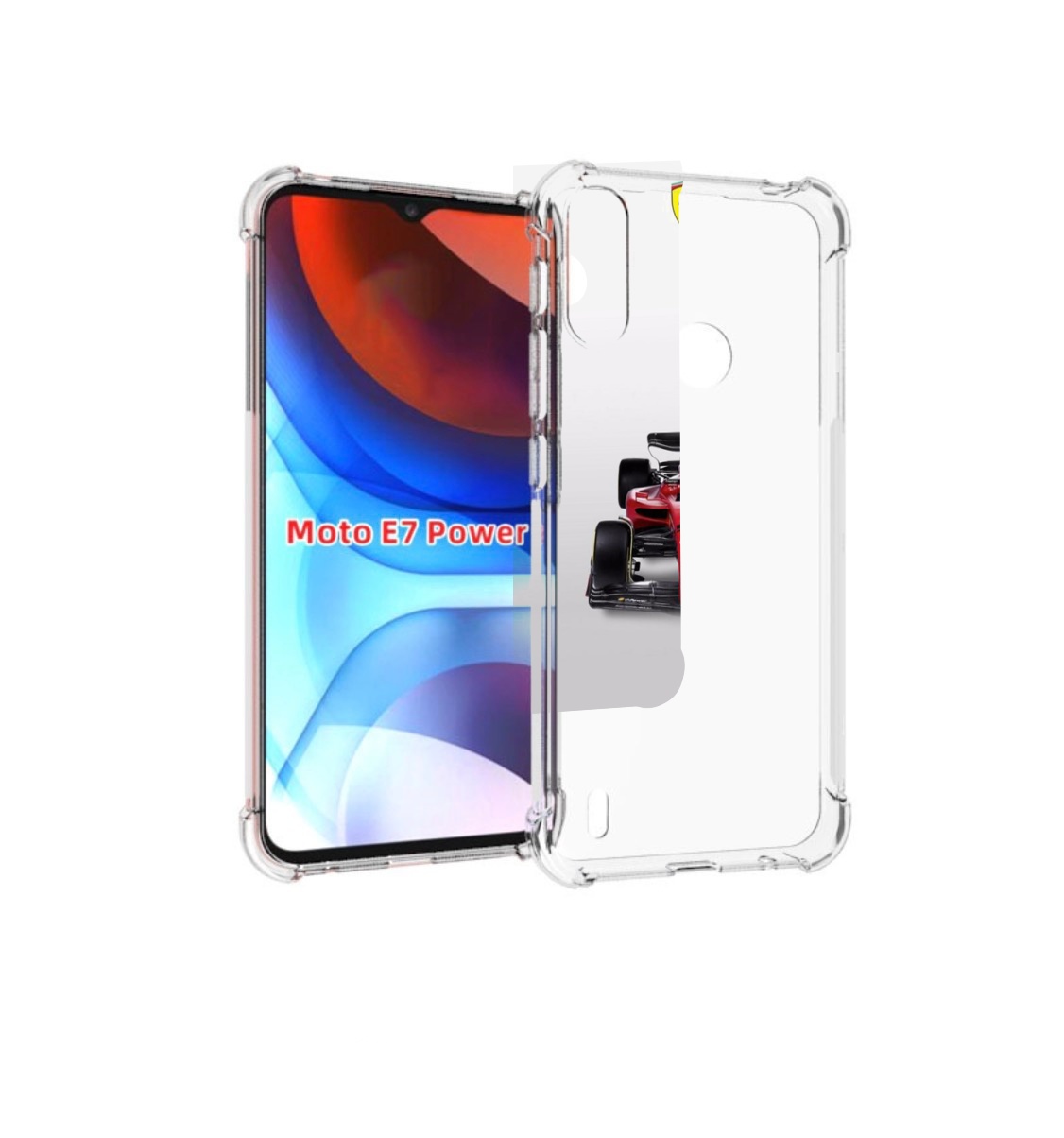 

Чехол MyPads формула 1 феррари для Motorola Moto E7 Power, Прозрачный, Tocco