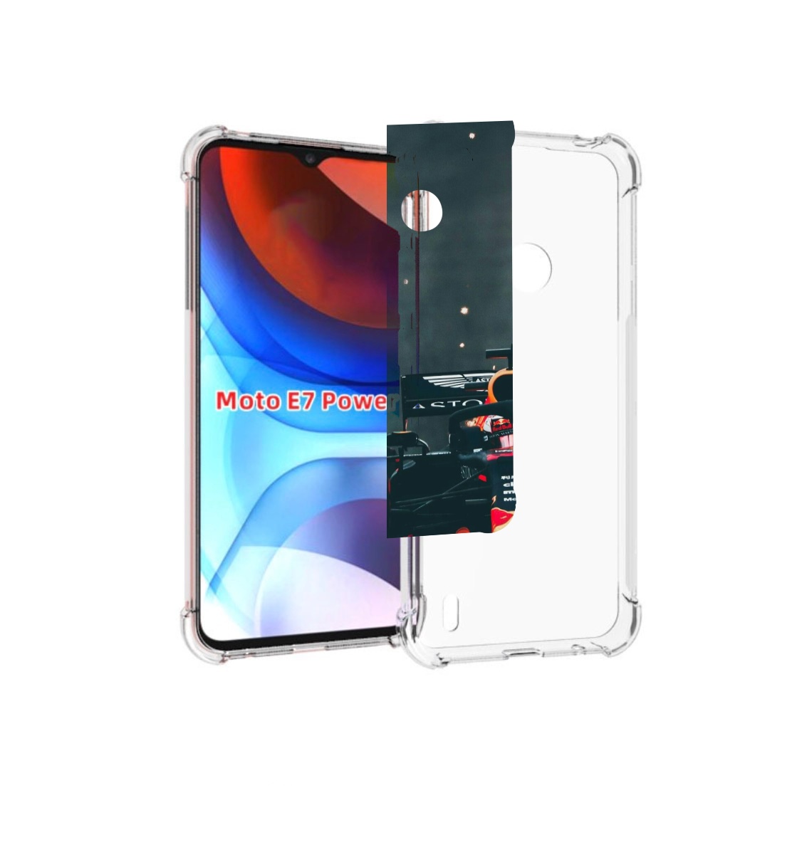 

Чехол MyPads формула 1 астон мартин для Motorola Moto E7 Power, Прозрачный, Tocco