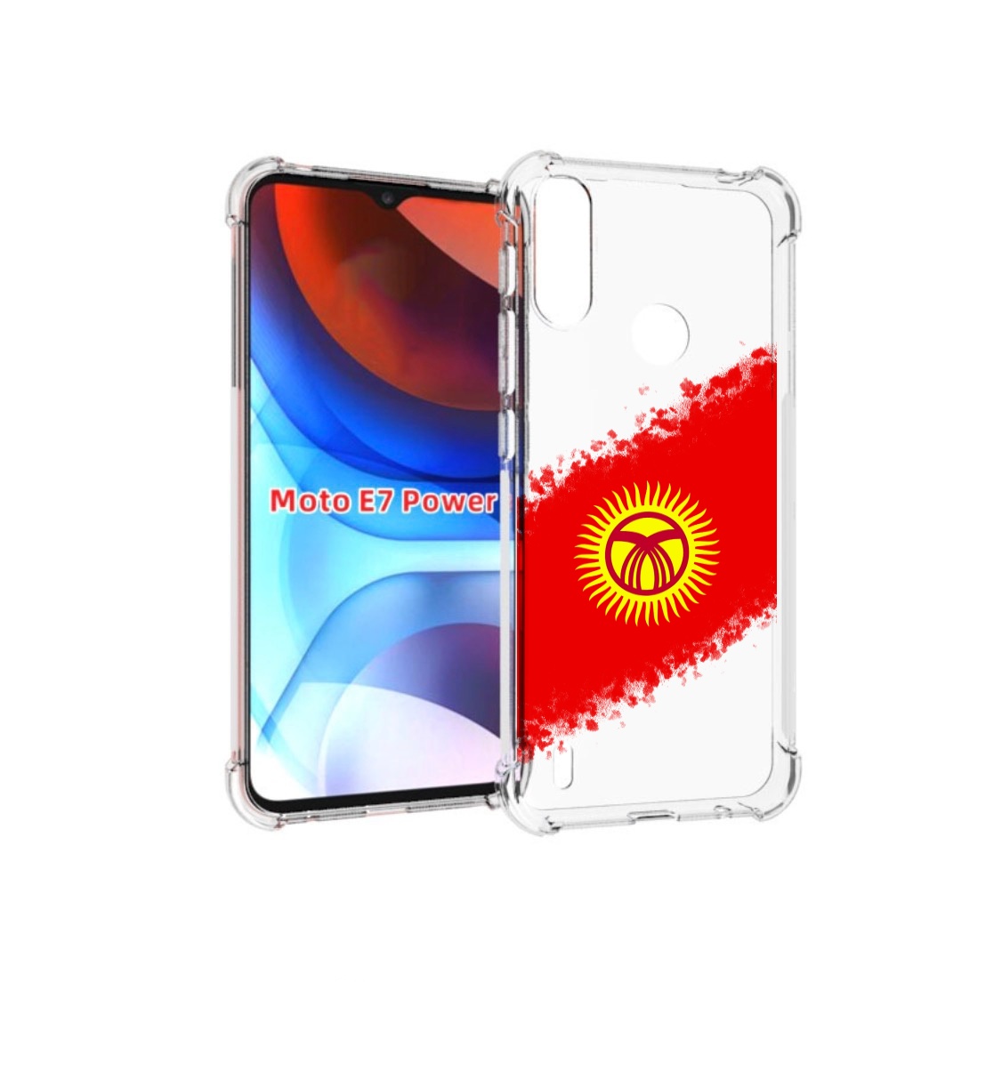 

Чехол MyPads флаг Киргизии для Motorola Moto E7 Power, Прозрачный, Tocco