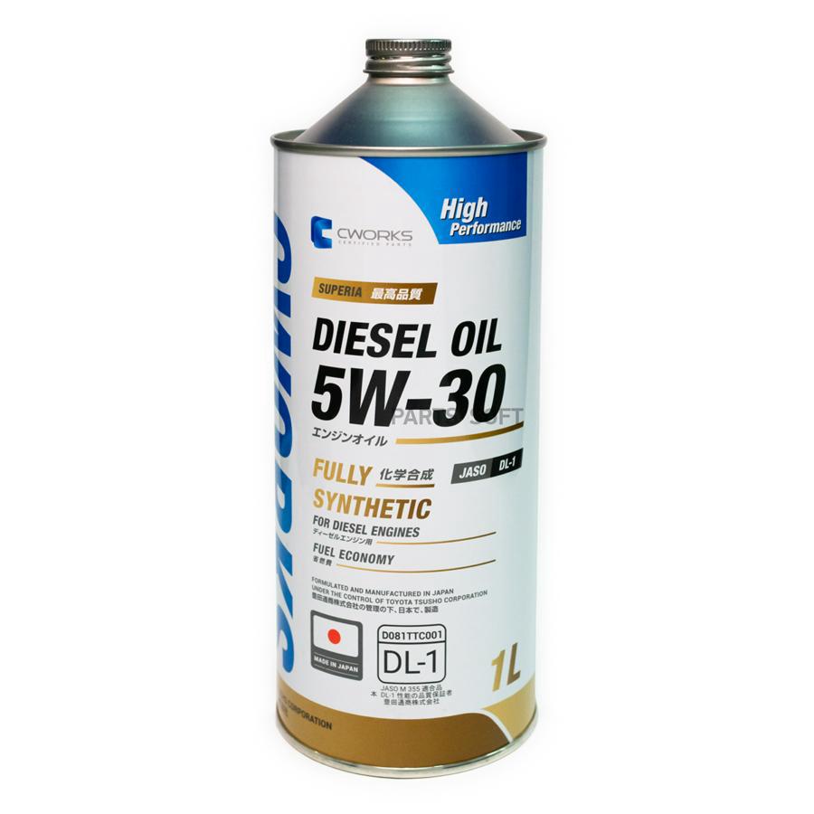 

Моторное масло CWORKS SUPERIA DIESEL 5W30 DL-1 1л