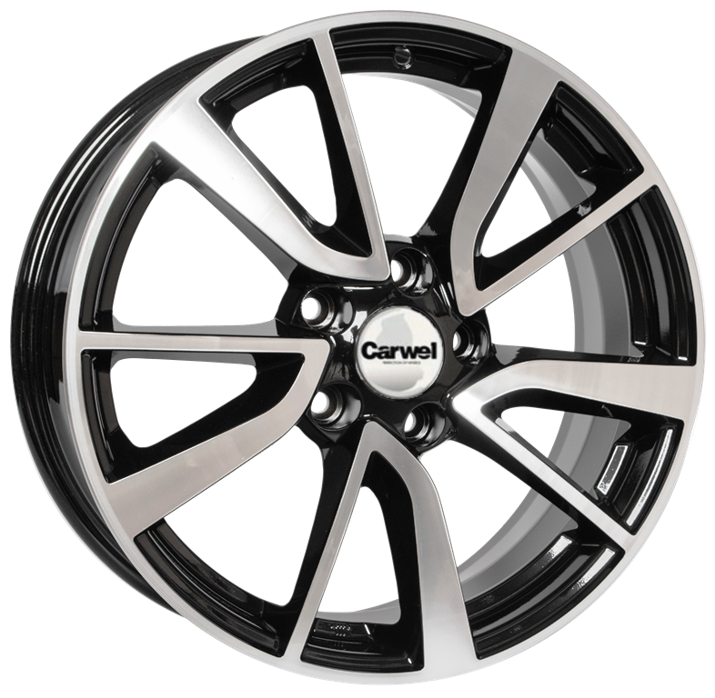 

Колесный диск Carwel Кадам 162 (AB) 7xR17 ET45 5*114.3 D67.1, Черный;серебристый