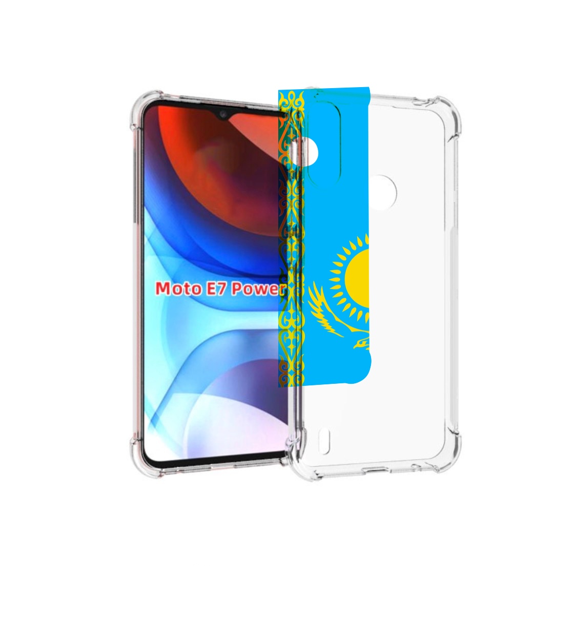 

Чехол MyPads флаг Казахстана-1 для Motorola Moto E7 Power, Прозрачный, Tocco