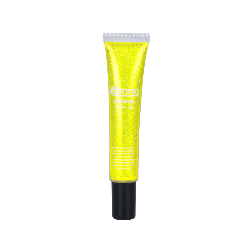 Глиттер-гель для укладки шерсти животных Opawz неоновый желтый, 30 г