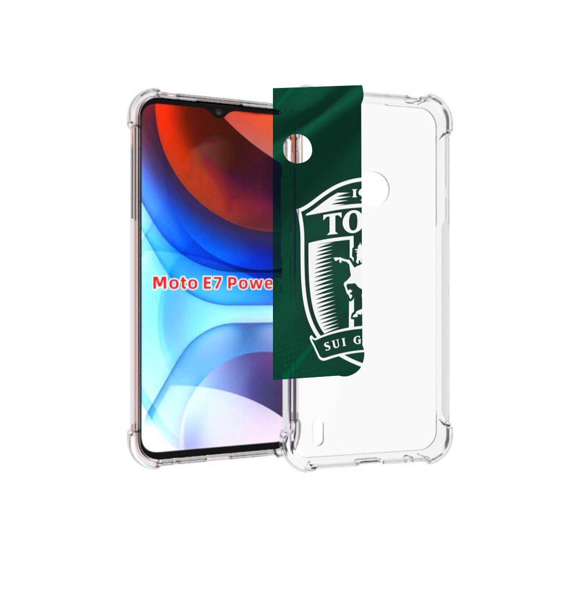 

Чехол MyPads фк томь томск для Motorola Moto E7 Power, Прозрачный, Tocco