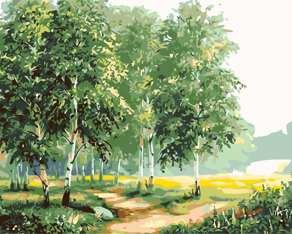 

Картина по номерам Живопись по Номерам Берёзы, 40x50, Берёзы