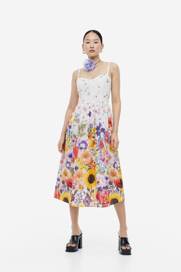 

Платье женское H&M 1153496001 белое 2XL (доставка из-за рубежа), 1153496001