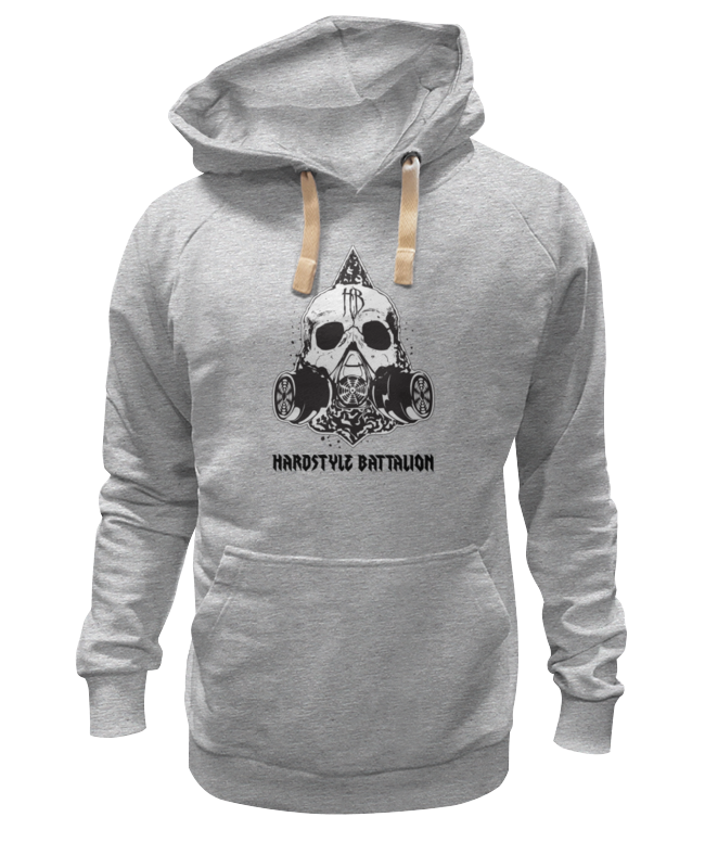 

Худи унисекс Printio Hardstyle battalion серое L, Серый, Hardstyle battalion