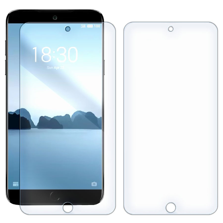 

Комплект из 2-x защитных гибридных стекол для Meizu 15 Lite