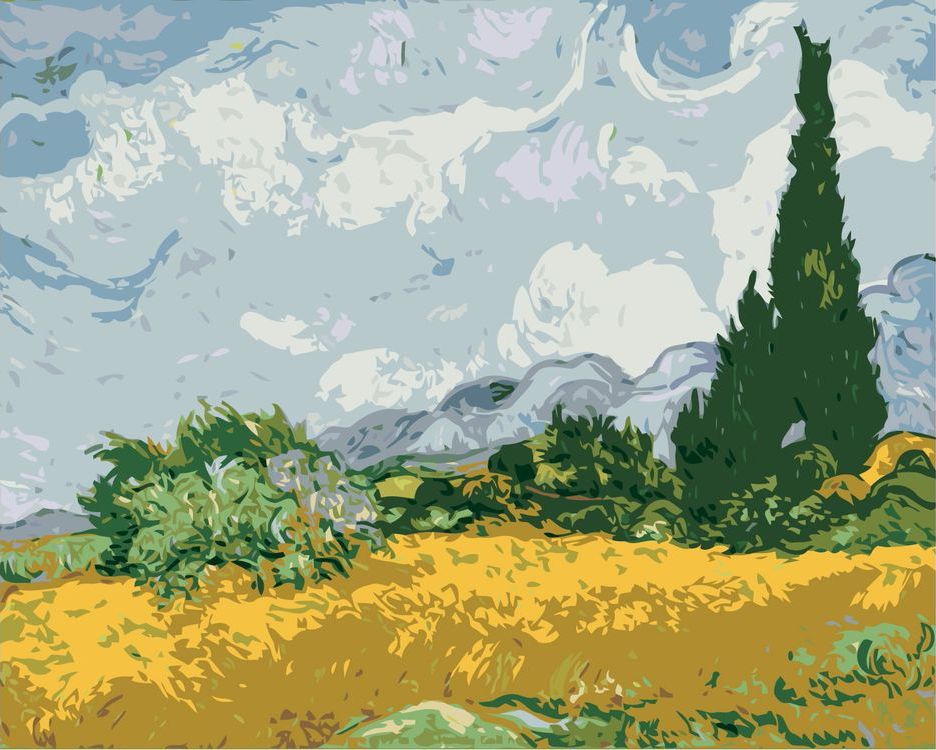 

Картина по номерам Живопись по Номерам Сухое лето, 40x50, Сухое лето