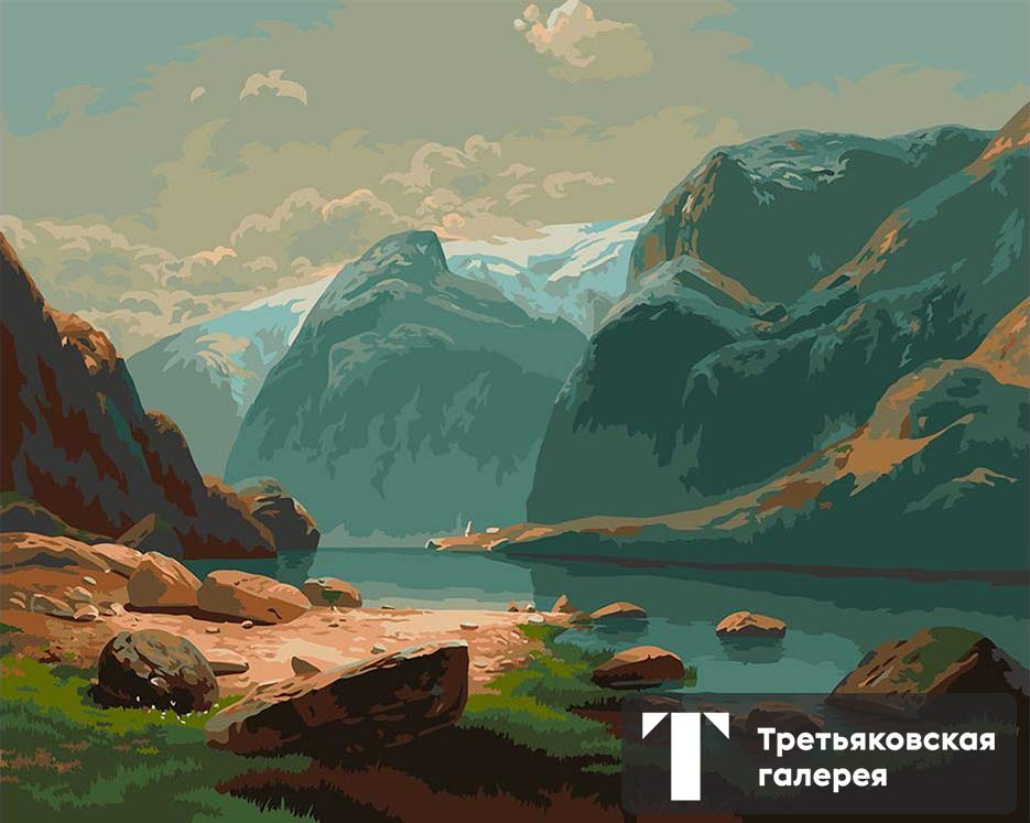 

Картина по номерам Фрея Озеро в горах Швейцарии, 40x50, Фрея Озеро в горах Швейцарии