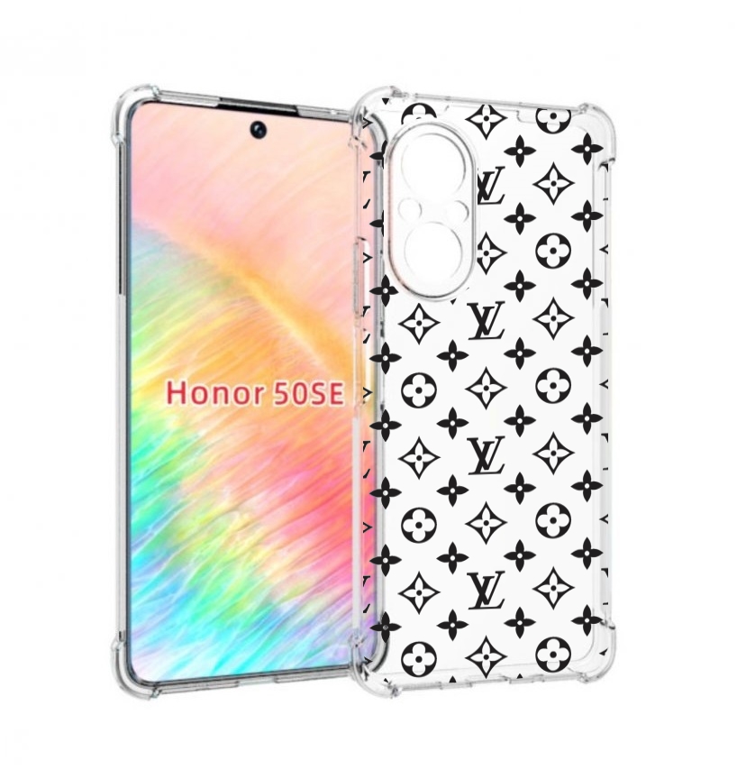 

Чехол бампер MyPads стильный-принт-на для Honor 50 SE противоуда, Прозрачный, Tocco
