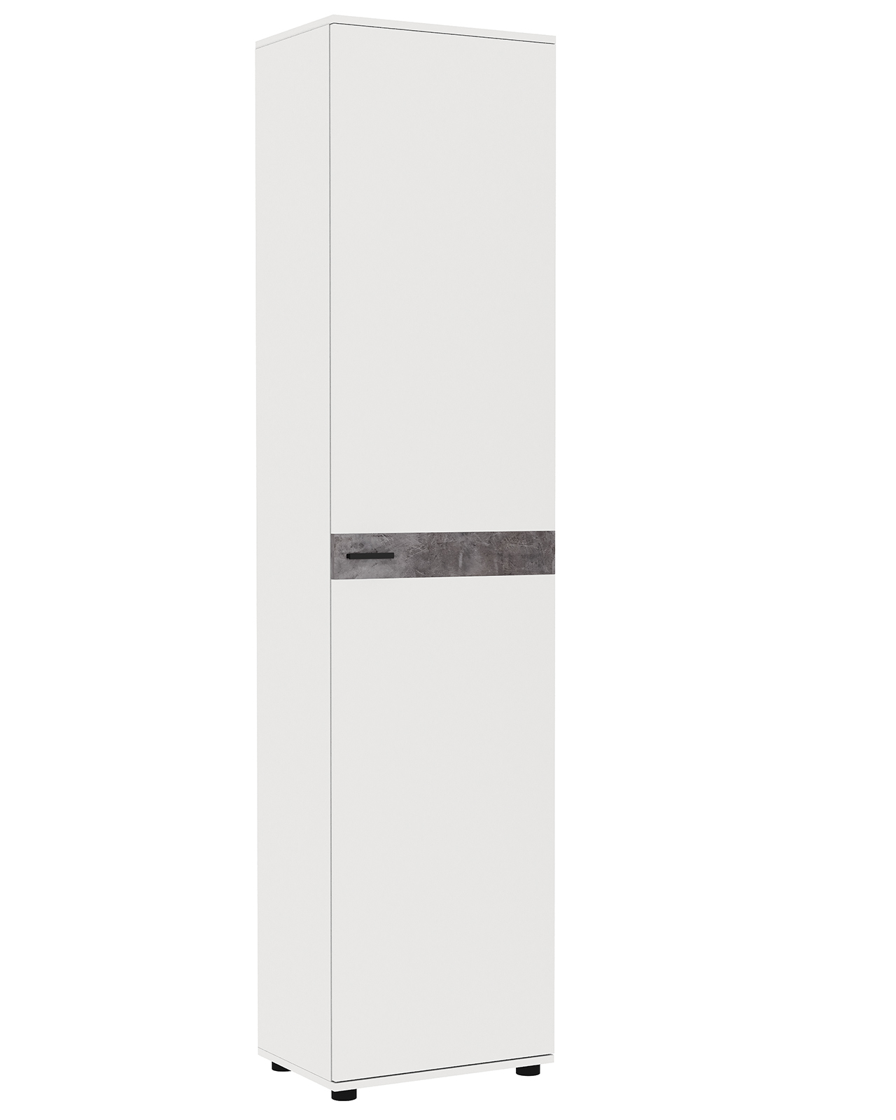 Шкаф распашной DomA Modul 500 белый/серый камень