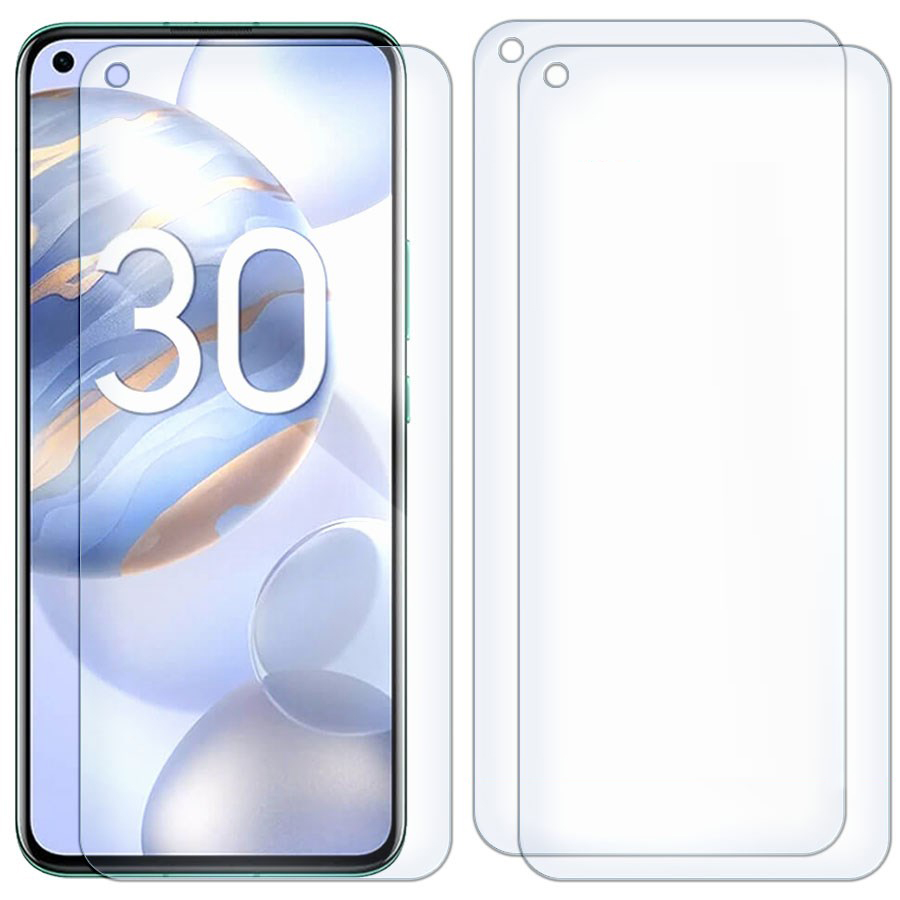 

Комплект из 3-x защитных гибридных стекол для Honor 30