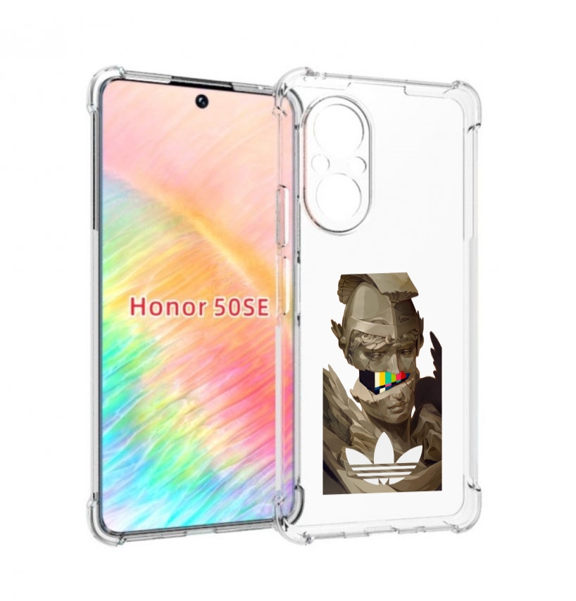 

Чехол бампер MyPads статуя-адидас для Honor 50 SE противоударный, Прозрачный, Tocco