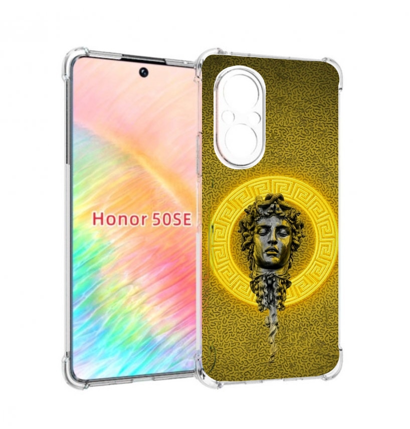 

Чехол бампер MyPads статуя версачи для Honor 50 SE противоударный, Прозрачный, Tocco
