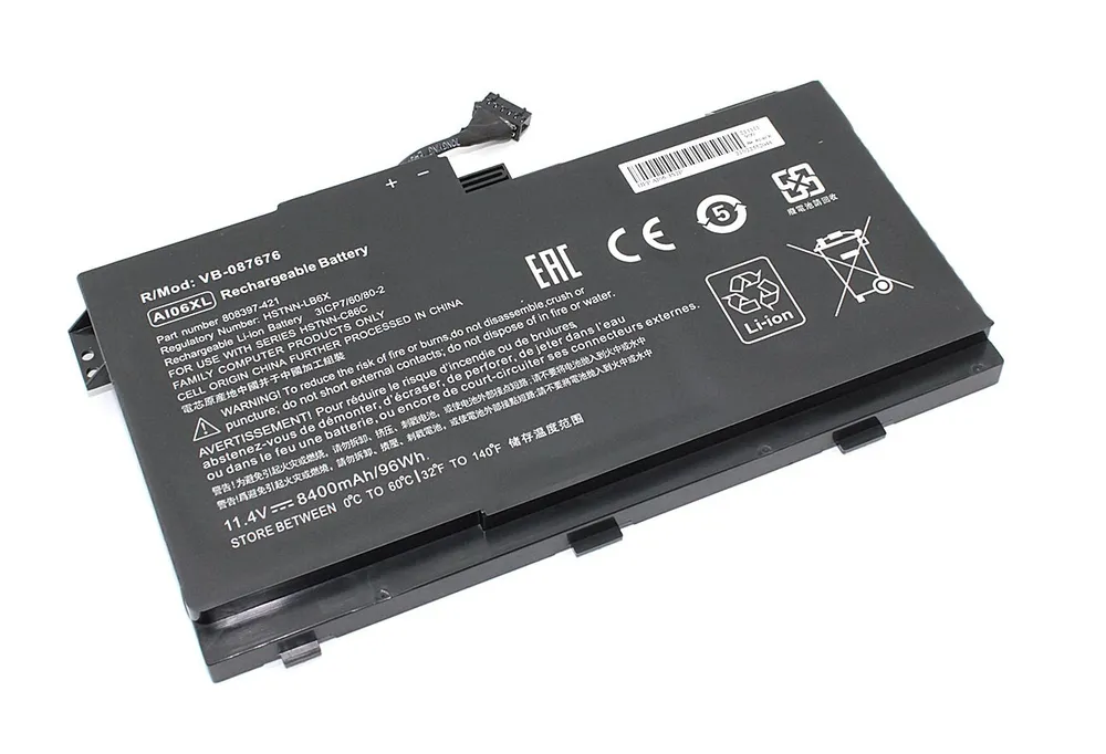 

Аккумуляторная батарея для ноутбука HP ZBook 17 G3 A106XL 11.4V 8400mAh OEM, A106XL 11.4V 8400mAh