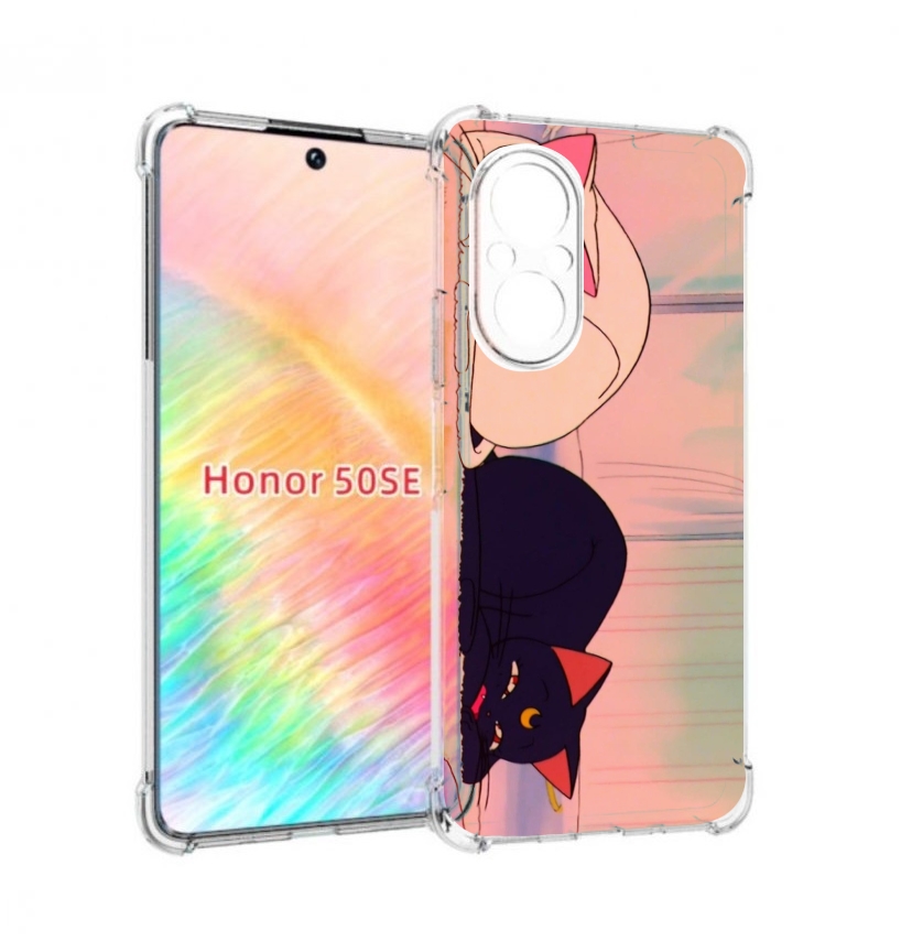 

Чехол бампер MyPads спящие коты для Honor 50 SE противоударный, Прозрачный, Tocco