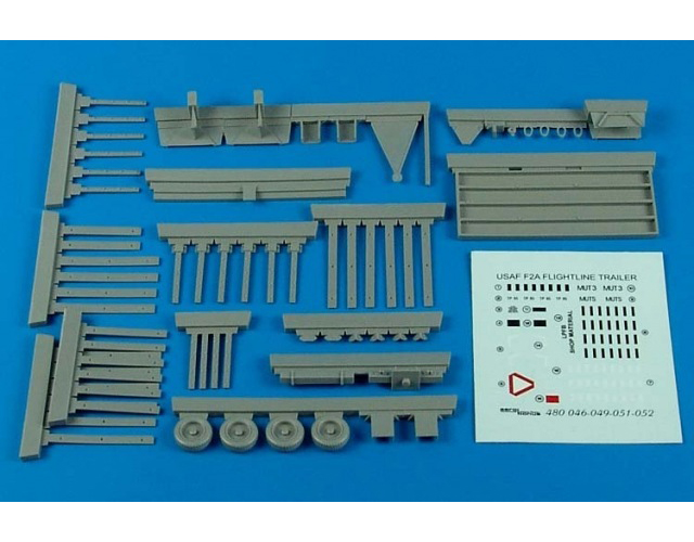 

Набор дополнений Aires 1/48 USAF F-2A flightline trailer steel platform with rack 480 049