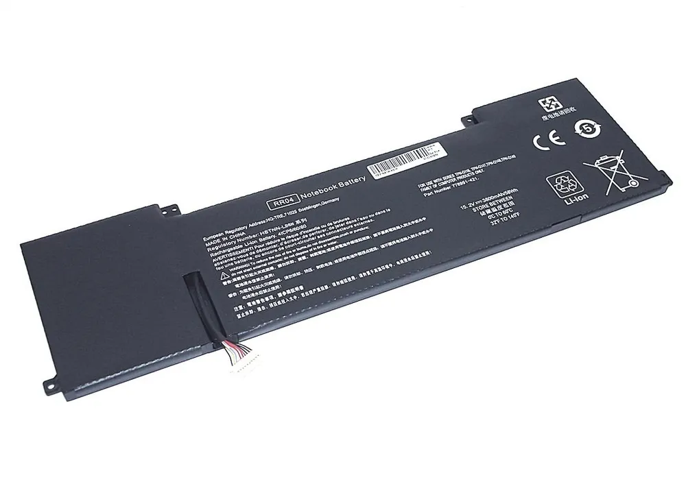 Аккумуляторная батарея для ноутбука HP RR04-4S1P 15.2V 58Wh OEM черная
