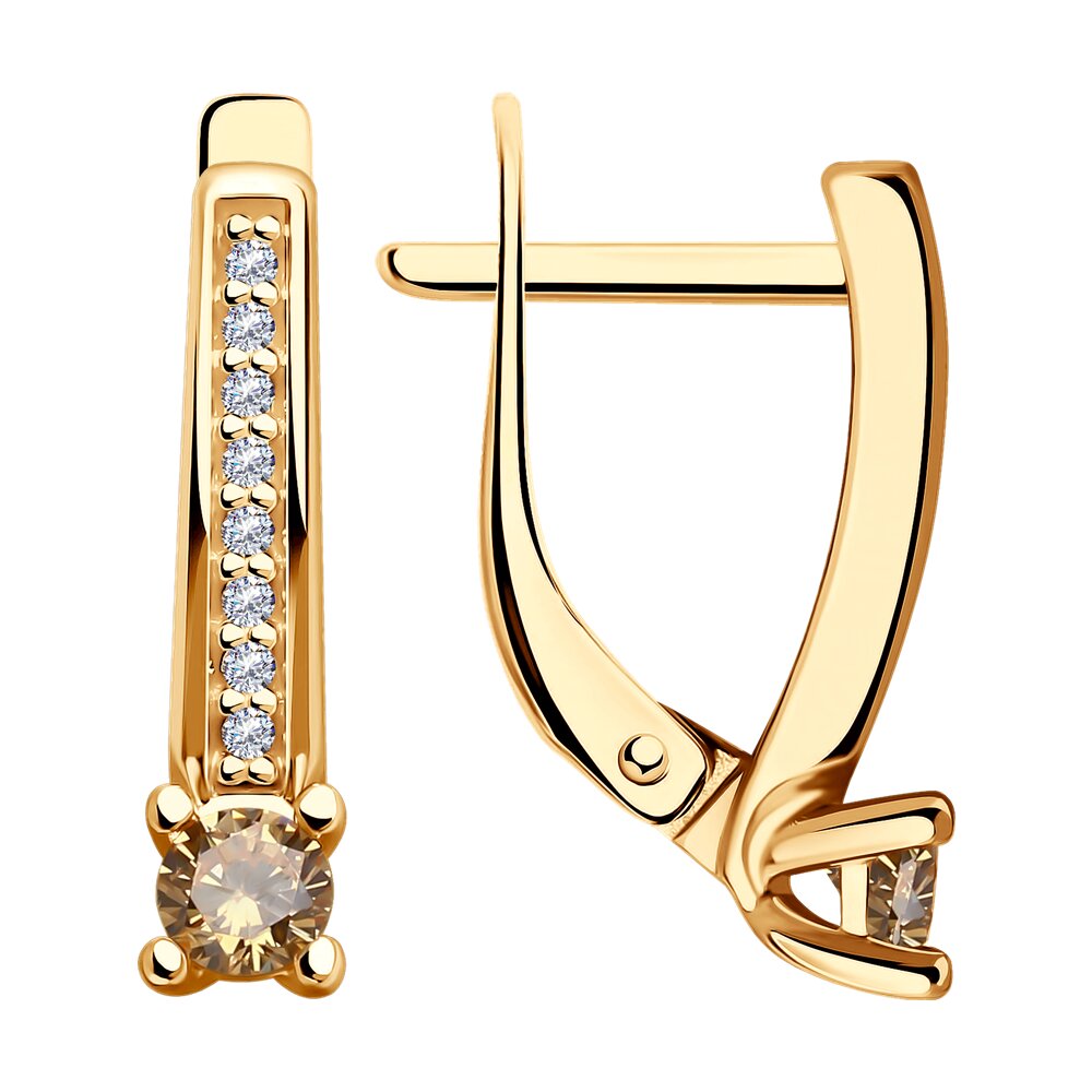 

Серьги из серебра с фианитом Diamant 93-120-01573-2, 93-120-01573-2