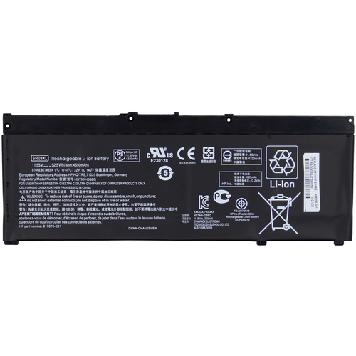 

Аккумуляторная батарея для ноутбука HP Pavilion 15-CX SR03XL 11.55V 52.5Wh, SR03XL 11.55V 52.5Wh