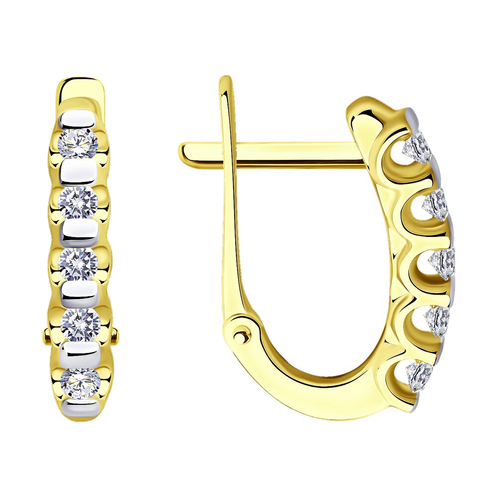 

Серьги из желтого золота с бриллиантом Diamant 53-220-01318-1, 53-220-01318-1