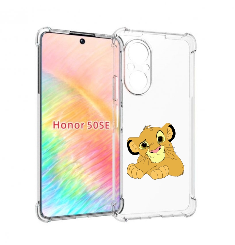 

Чехол бампер MyPads симба-красивый для Honor 50 SE противоударный, Прозрачный, Tocco