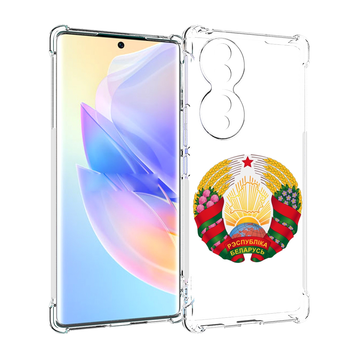 

Чехол MyPads герб-беларуси для Honor 70, Прозрачный, Tocco