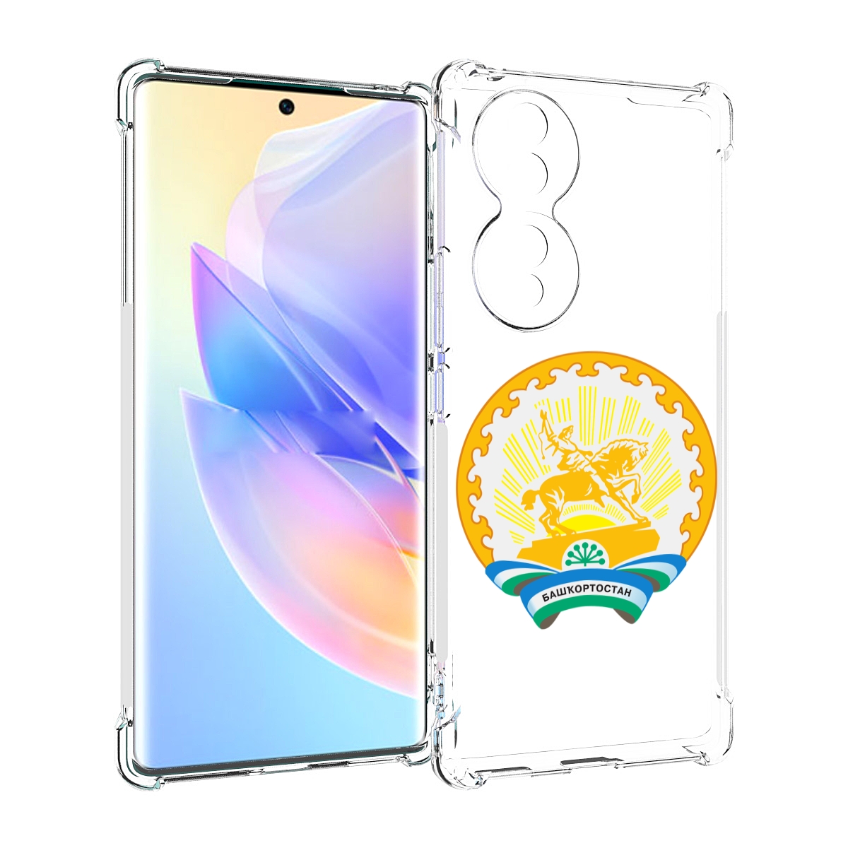

Чехол MyPads герб-башкортостан-уфа для Honor 70, Прозрачный, Tocco