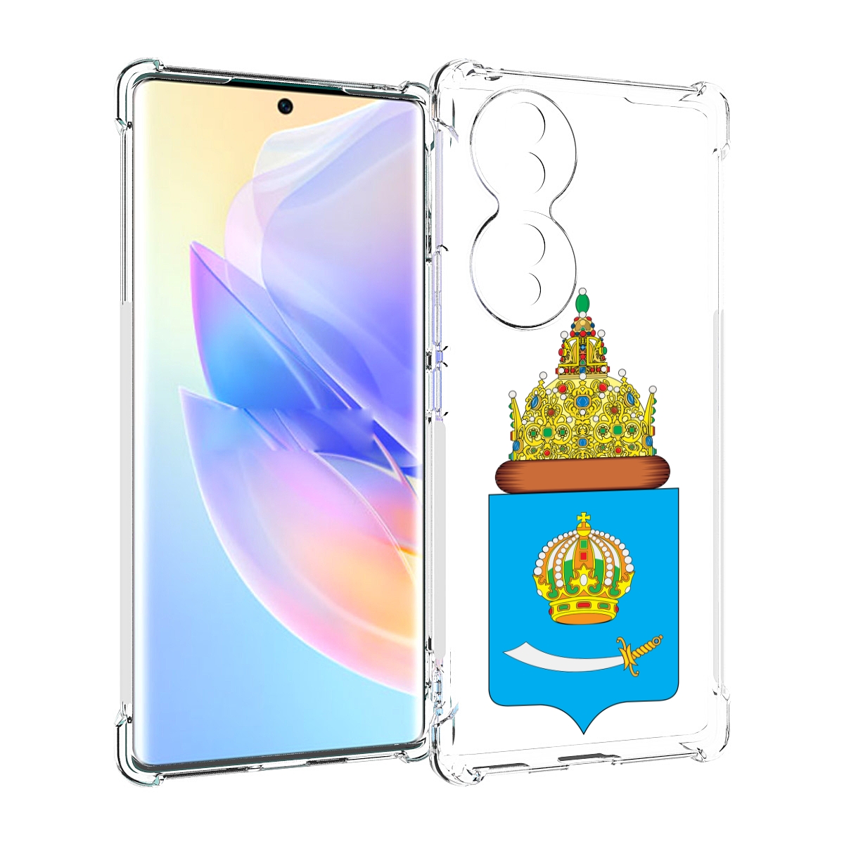 

Чехол MyPads герб-астраханскои-области для Honor 70, Прозрачный, Tocco