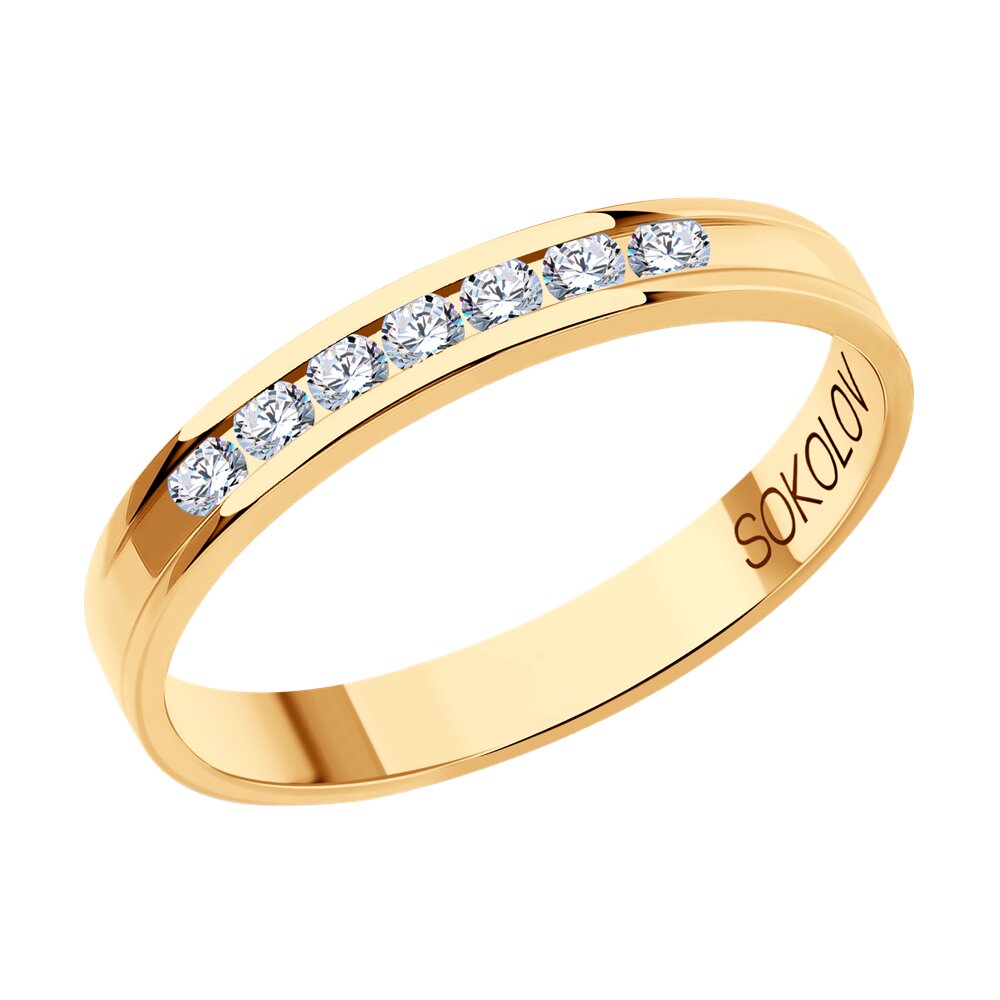 

Кольцо из золота р. 18 SOKOLOV Diamonds 1111297-01, бриллиант, 1111297-01