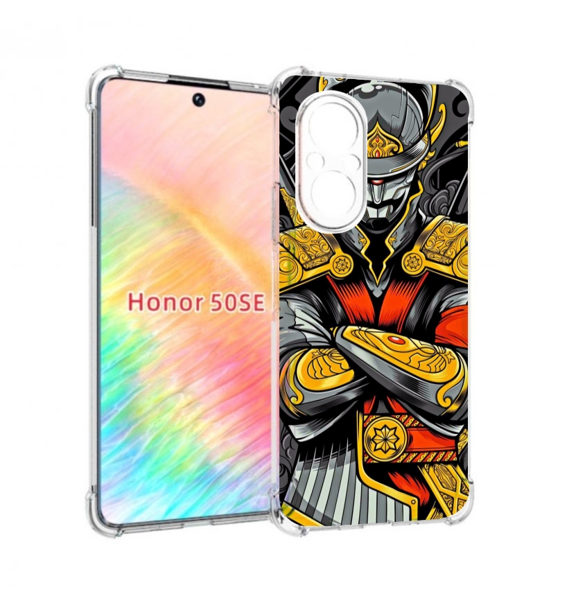 

Чехол бампер MyPads самурай для Honor 50 SE противоударный, Прозрачный, Tocco