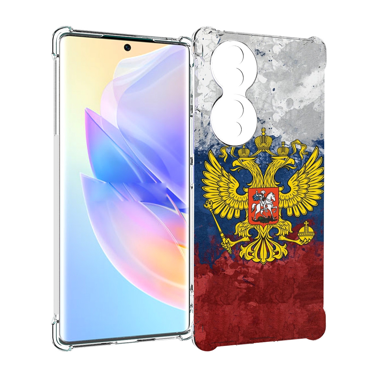 

Чехол MyPads герб-России для Honor 70, Прозрачный, Tocco