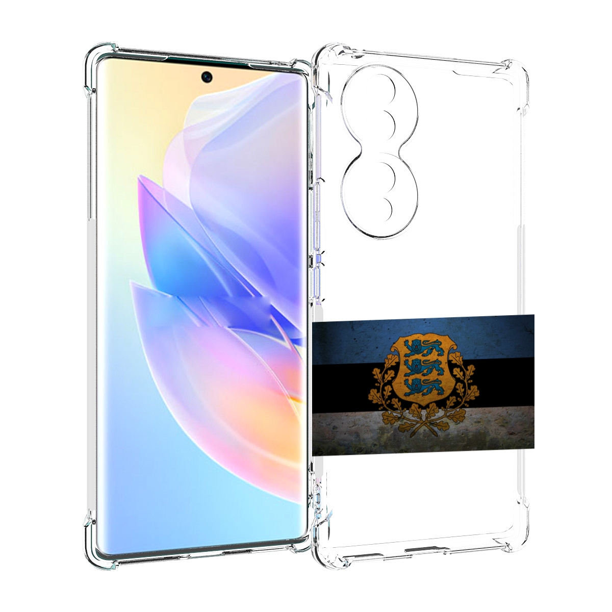 

Чехол MyPads герб флаг эстонии-1 для Honor 70, Прозрачный, Tocco