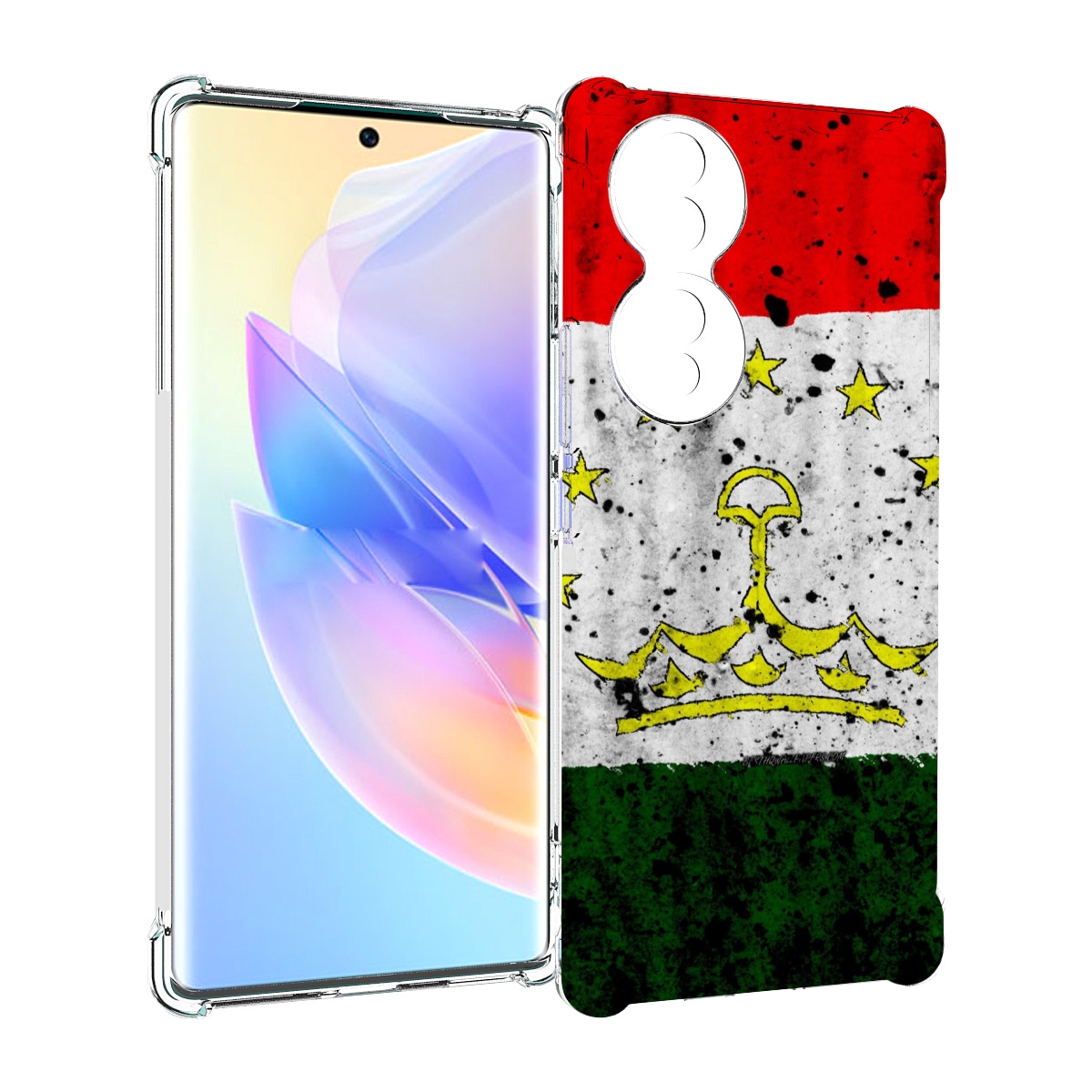 

Чехол MyPads герб флаг таджикистан для Honor 70, Прозрачный, Tocco
