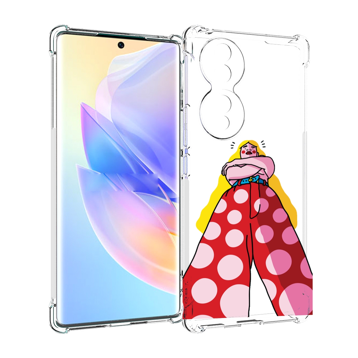 

Чехол MyPads высокая-девушка для Honor 70, Прозрачный, Tocco