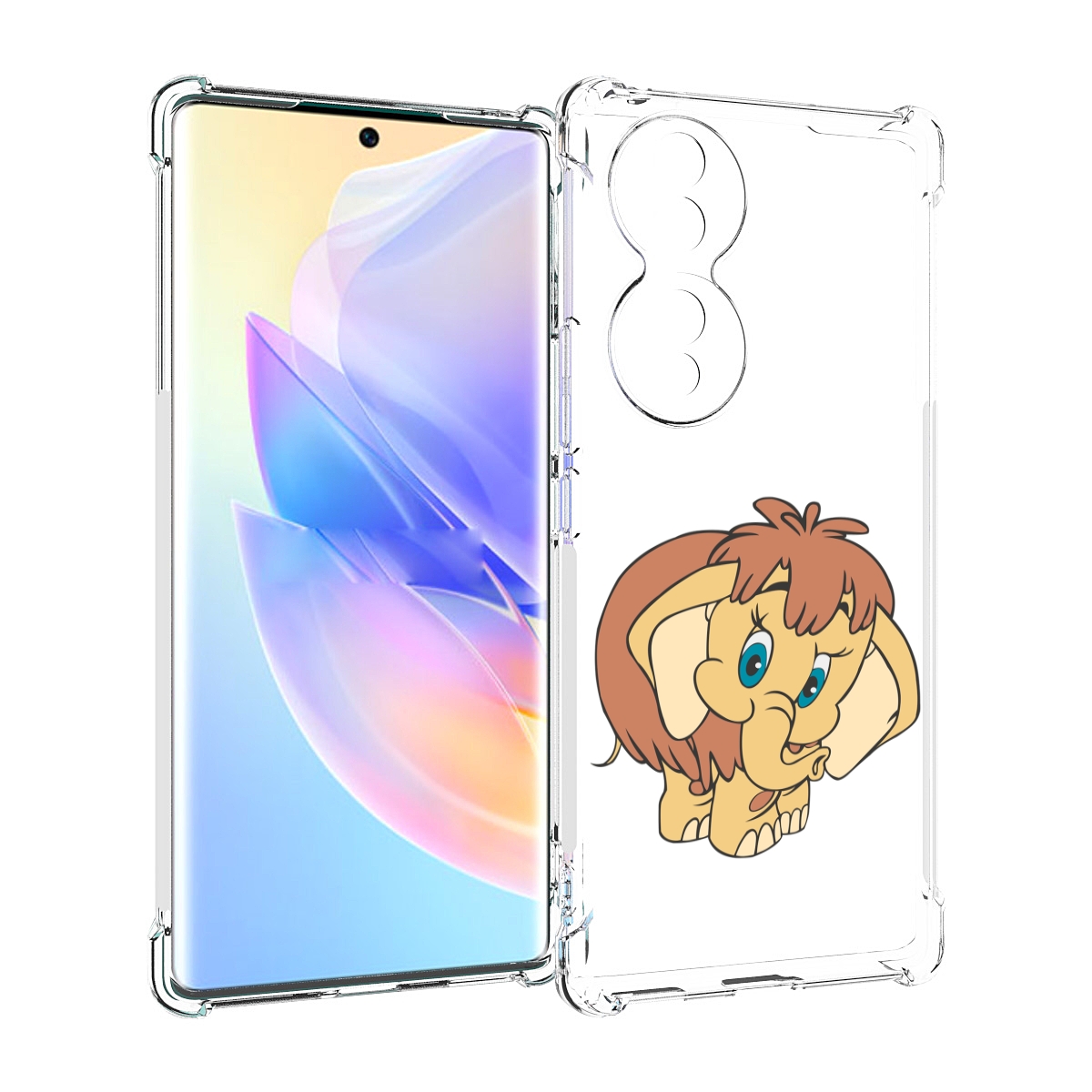 

Чехол MyPads волосатый-слоник детский для Honor 70, Прозрачный, Tocco