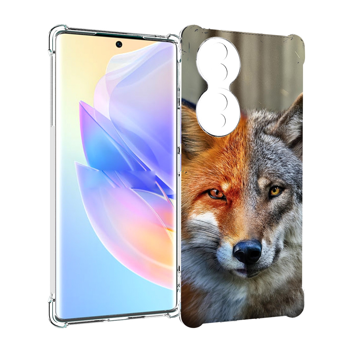 

Чехол MyPads волк-лиса для Honor 70, Прозрачный, Tocco