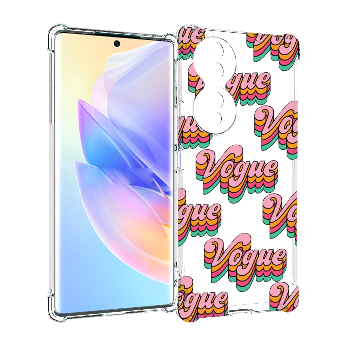 

Чехол MyPads вогуе для Honor 70, Прозрачный, Tocco