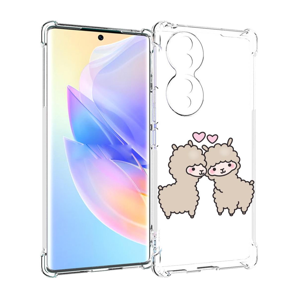 

Чехол MyPads влюбленные-барашки для Honor 70, Прозрачный, Tocco