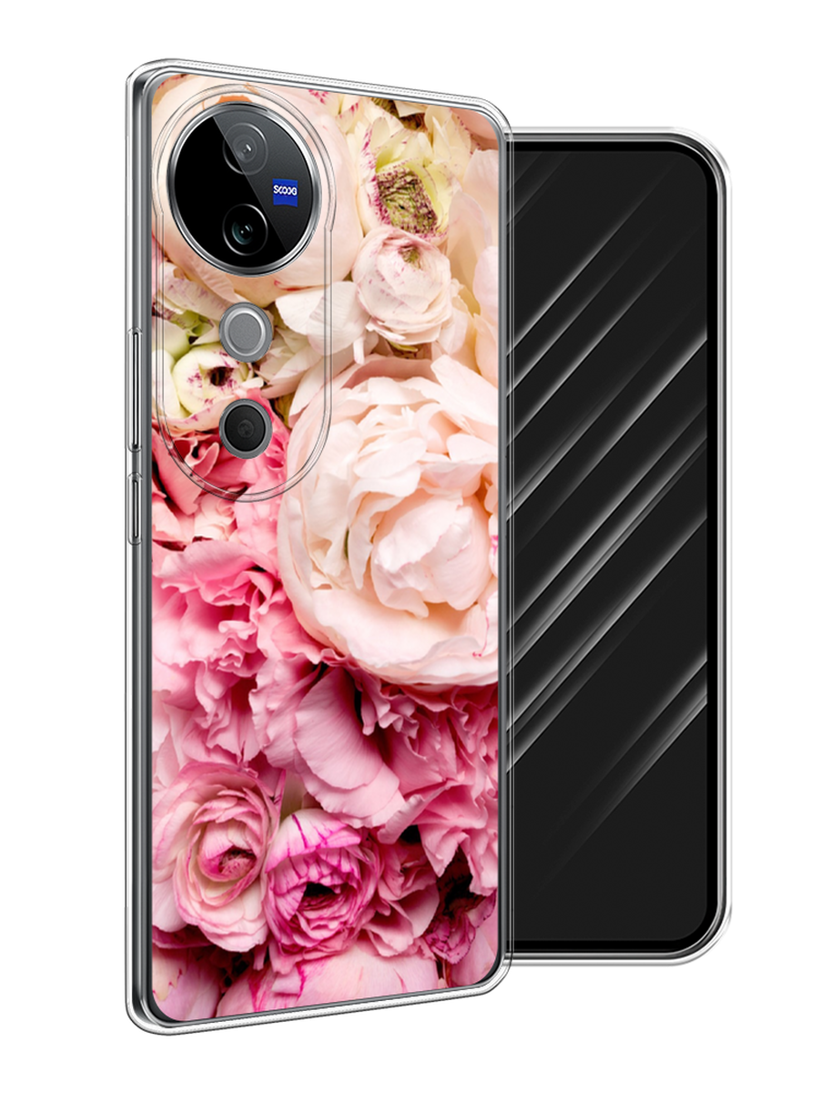 

Чехол Awog на Vivo V40 "Пионы яркие", Розовый, 2611450-1