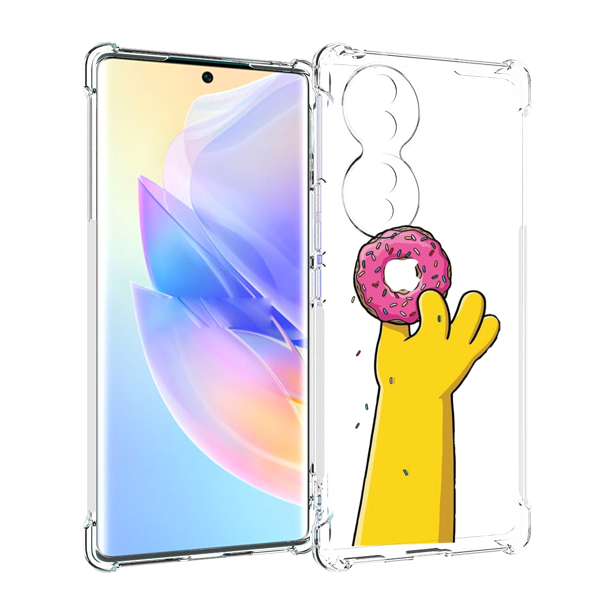 

Чехол MyPads вкусный-пончик для Honor 70, Прозрачный, Tocco