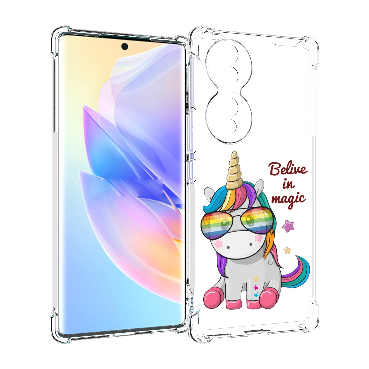 

Чехол MyPads верю-в-магию детский для Honor 70, Прозрачный, Tocco