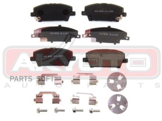 

Тормозные колодки Akyoto передние дисковые AKD8032