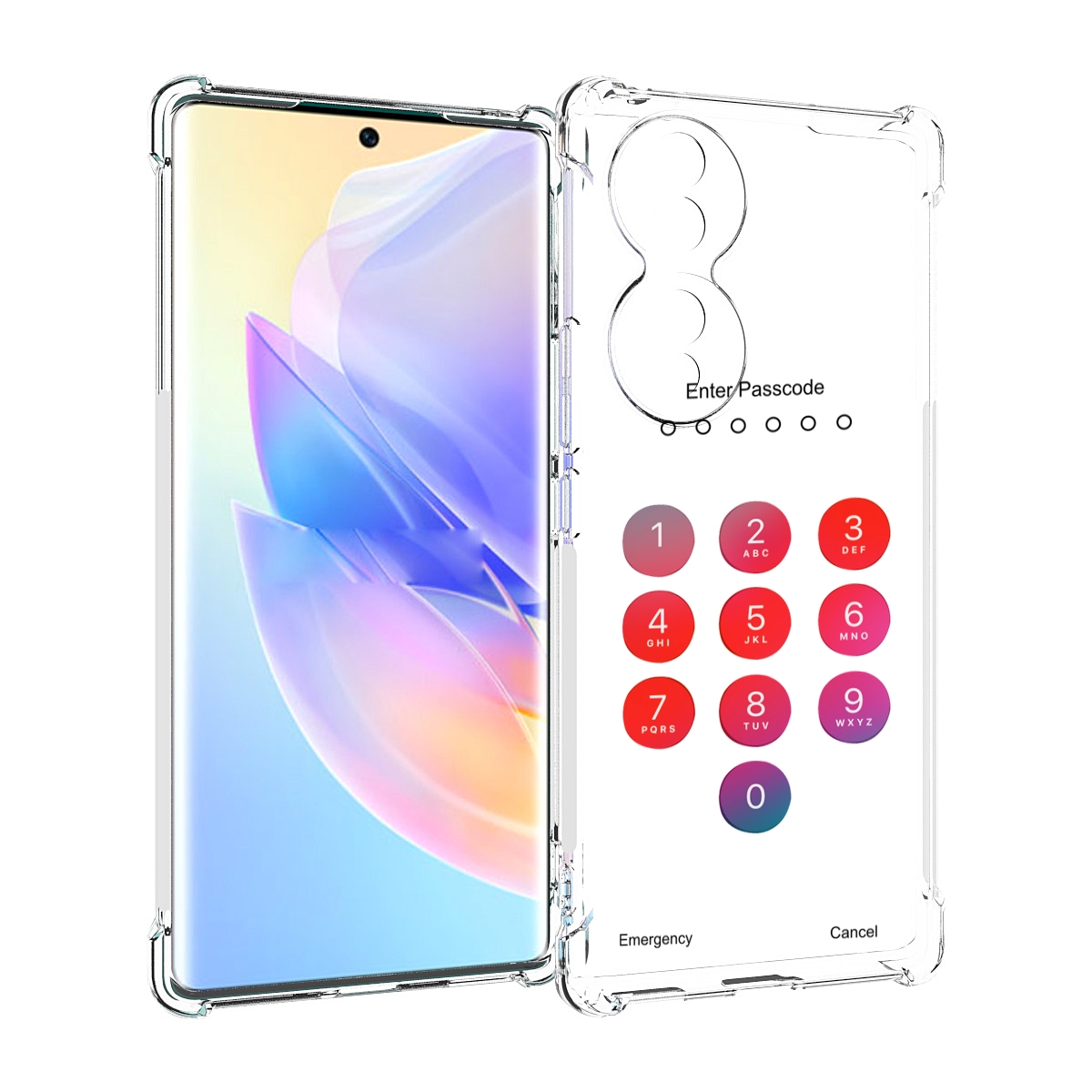 

Чехол MyPads введите-пароль для Honor 70, Прозрачный, Tocco