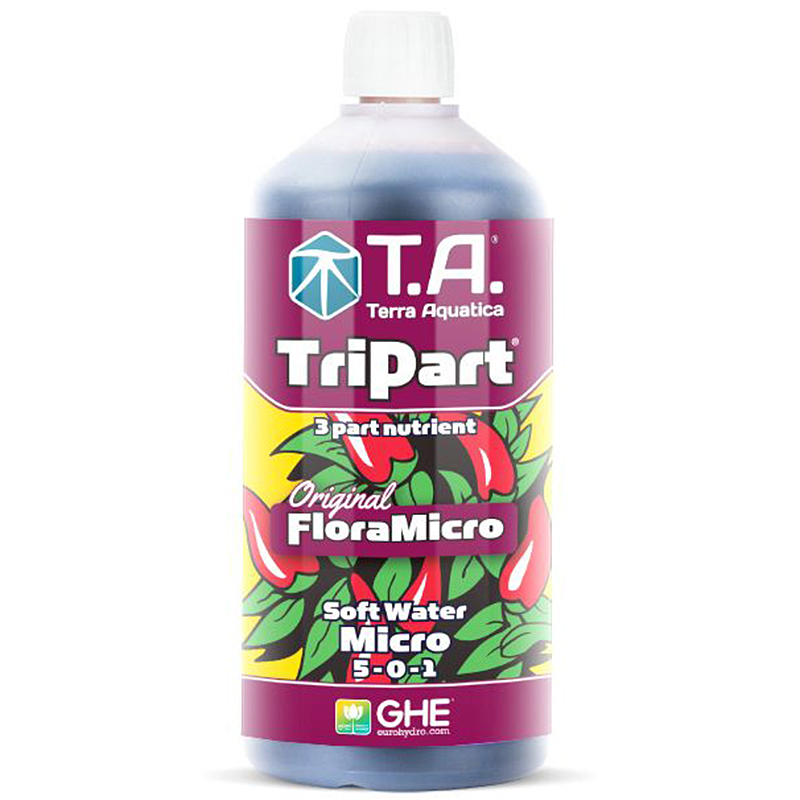 

Удобрение T.A. (GHE) TriPart Flora Micro SW 1л, TriPart Flora Micro SW